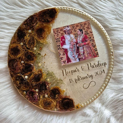 12" Grand Round Resin Keepsake