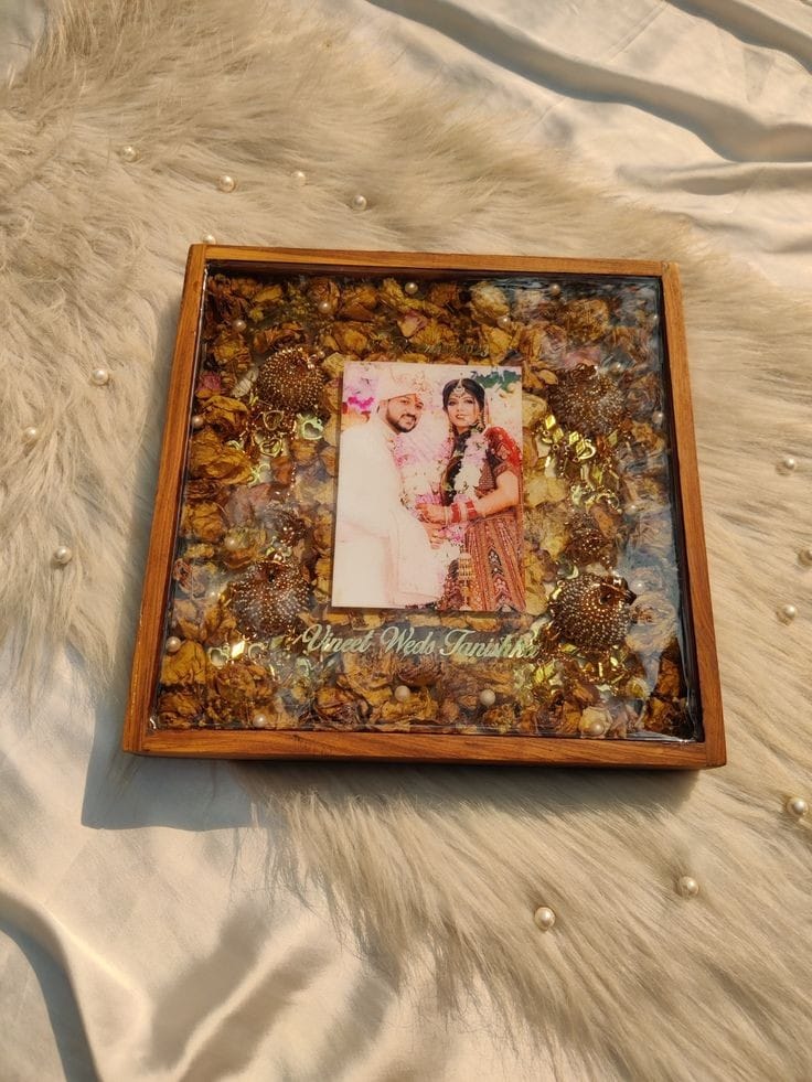 14×14 Premium Full-Fill Deep Varmala Preservation Frame