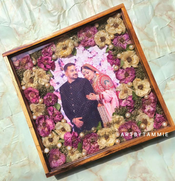 14×14 Premium Full-Fill Deep Varmala Preservation Frame