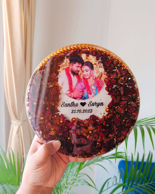 6" Compact Round Varmala Frame