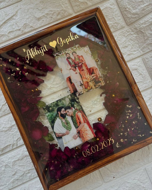 14×12 Wooden Varmala Preservation Frame