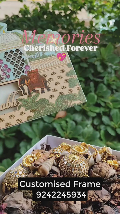 14×12 Wooden Varmala Preservation Frame